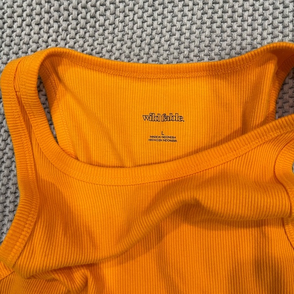 LIKE NEW Ribbed Cropped Tank Top Wild Fable - Picture 2 of 3